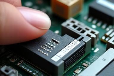 Dettaglio di una centralina elettronica moderna per auto